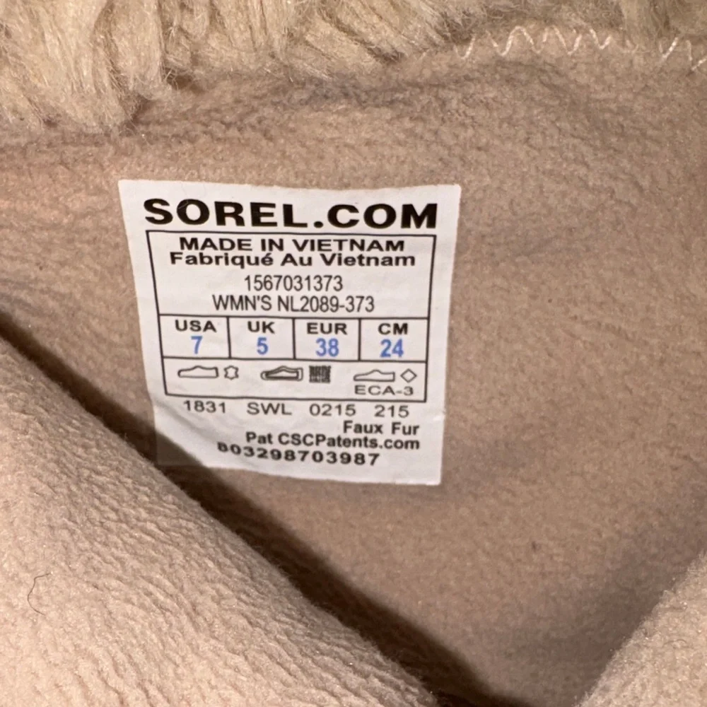 Sorel Tan Tívoli II Winter/Snow Boots. Women’s 7.